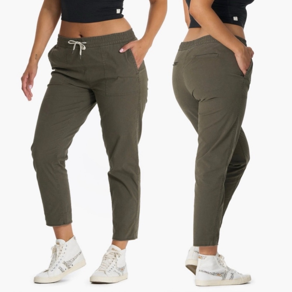 Vuori Ripstop Slim Crop Jogger-Style Outdoor Active Hiking Pants Gorpcore Green